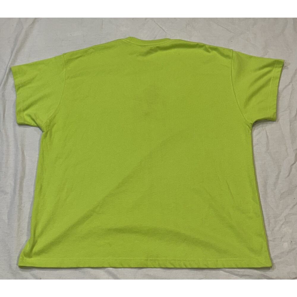 Nike Shirt Mens 2XL Rare Neon Green Sportswear Mushroom Embroidered Crew Neck - Picture 8 of 12